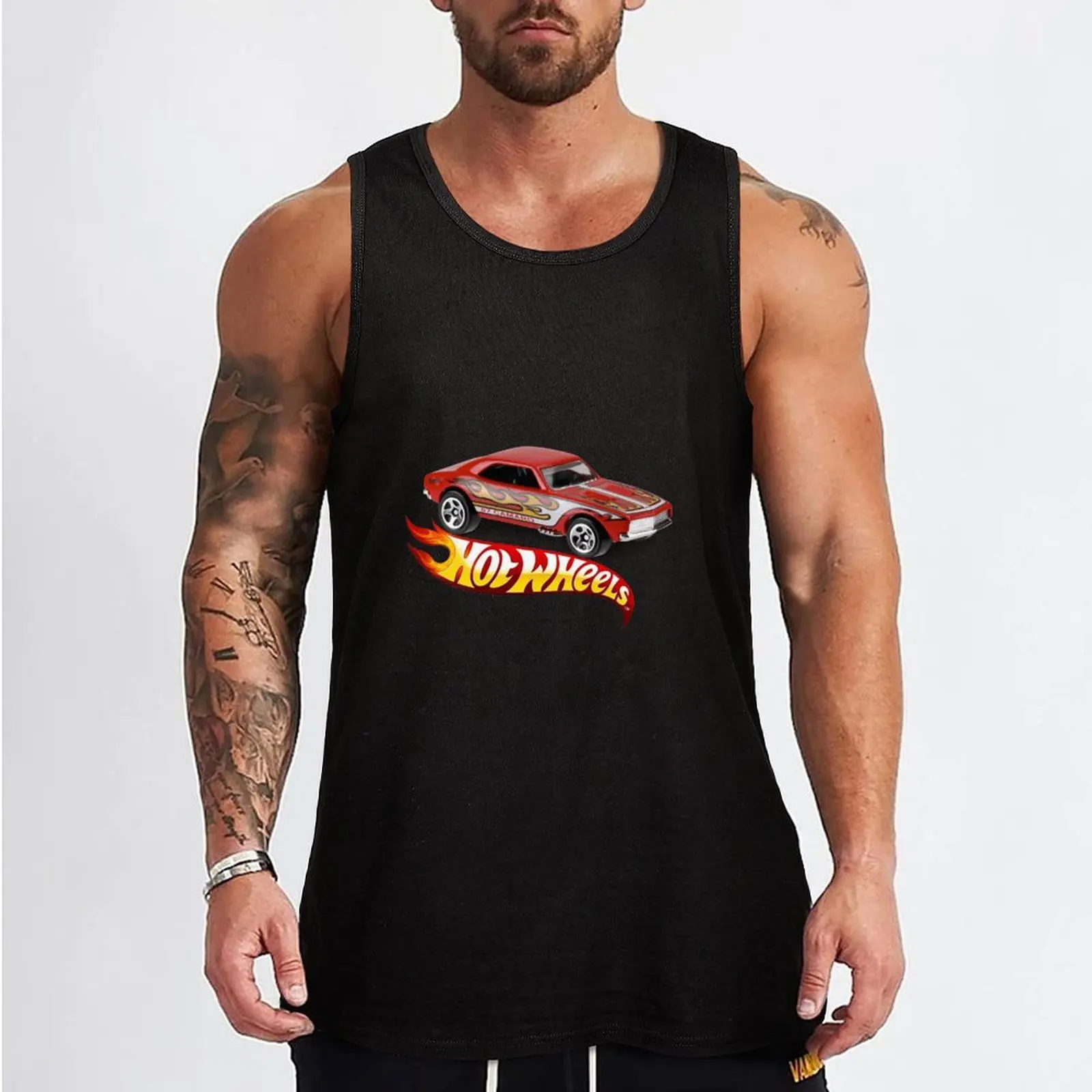 new hot wheel Tank Top sleeveless gym shirts male t-shirt gym man Men's vest