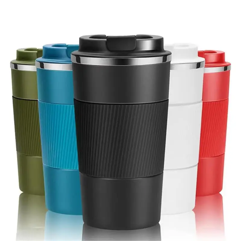 Tasse à café en acier inoxydable de 380Ml, 510Ml, tasse thermique, Garrafa Termica café Copo Termico Caneca, bouteille isolée antidérapante pour voiture de voyage