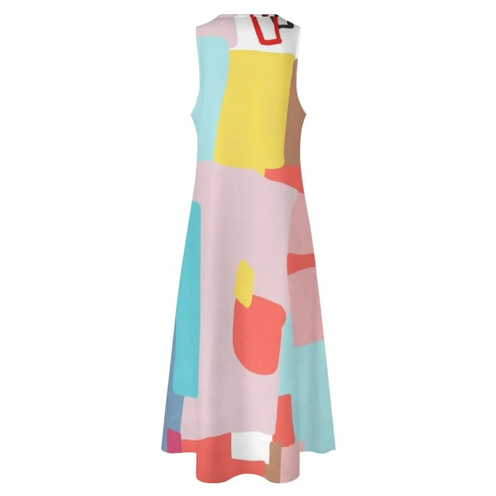 نوافذ القدرة # مجردة الفن # اللوحة فستان طويل ملابس امرأة فساتين نسائية فساتين نسائية فستان #4