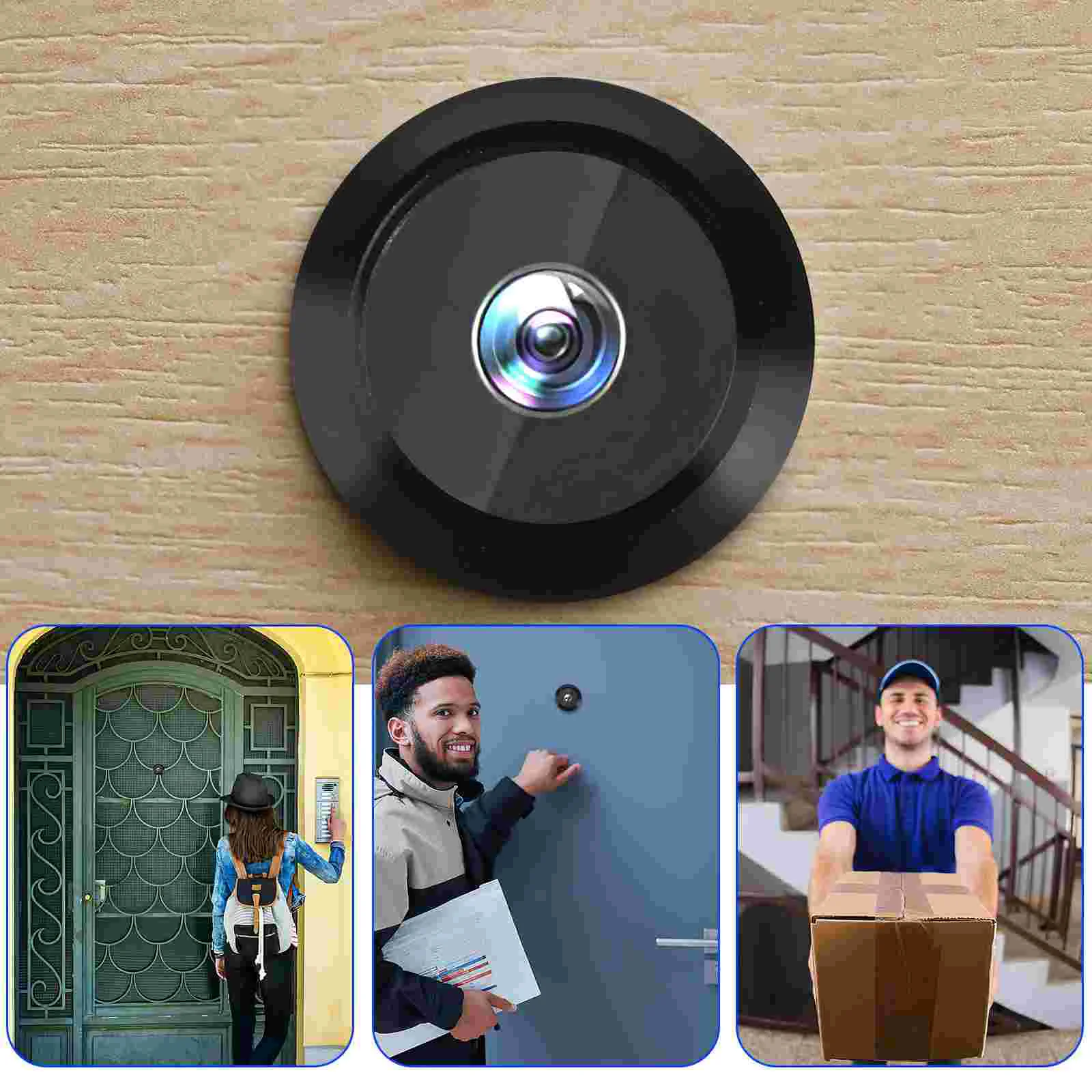 Storm Doors for Front Peephole Cover Camera Apartment Viewer Wide Angle Large Stainless Steel Sheep