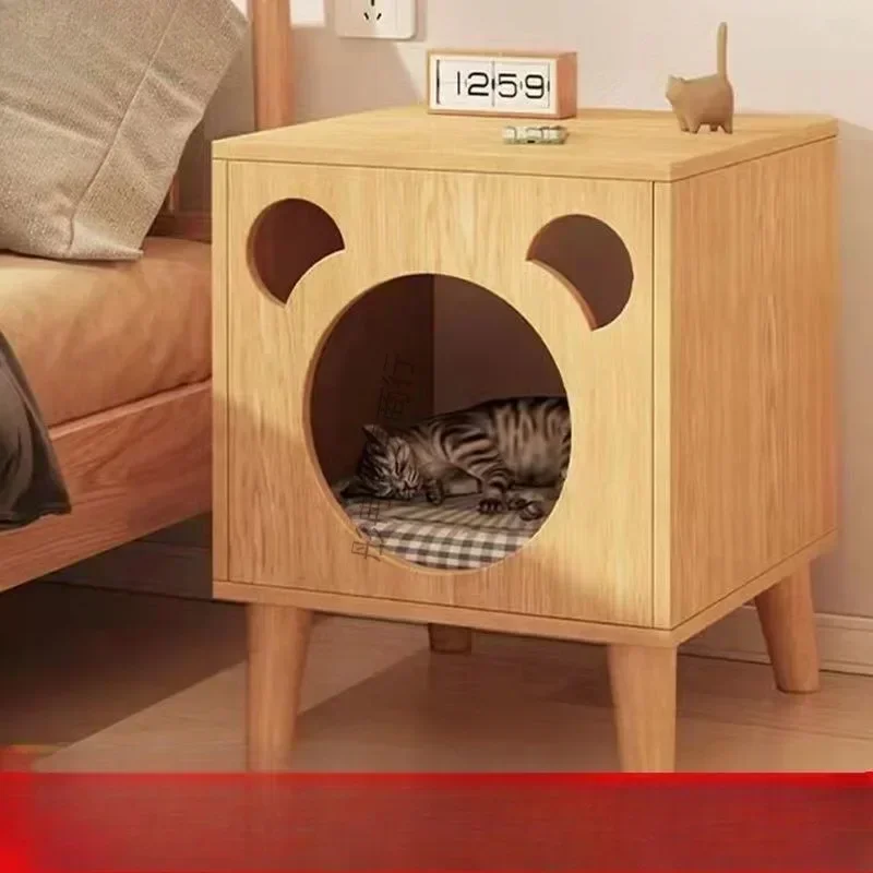 Cat Nest Shopkeeper Bedside Table Small Multifunctional Cat House Locker Cat Bedside Pet Nest