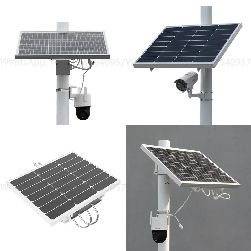 Mobile Trailer 12V Dc 4G 5G Ptz Camera for Construction Site Outdoor Security Cctv Monitoring Off Grid Solar Power System