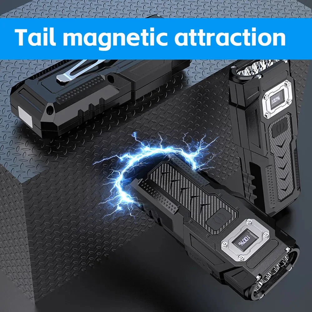 Super Bright Powerful Flashlight 8 LED With Tail Magnetic COB Side Light Strong High Power Camping Emergencies Searchlight Torch image 6