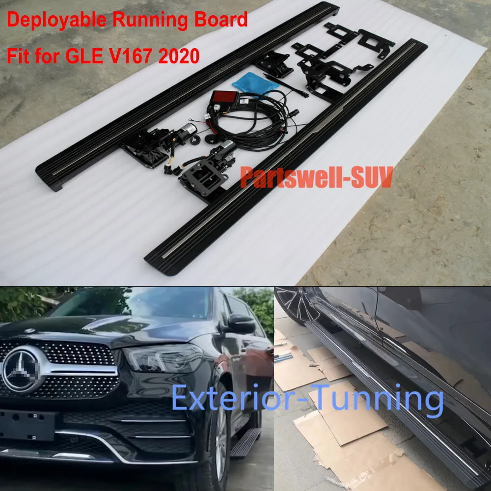 

2Pcs Deployable Electric Running Board Side Steps fit for Mercedes Benz GLE V167 2019-2023