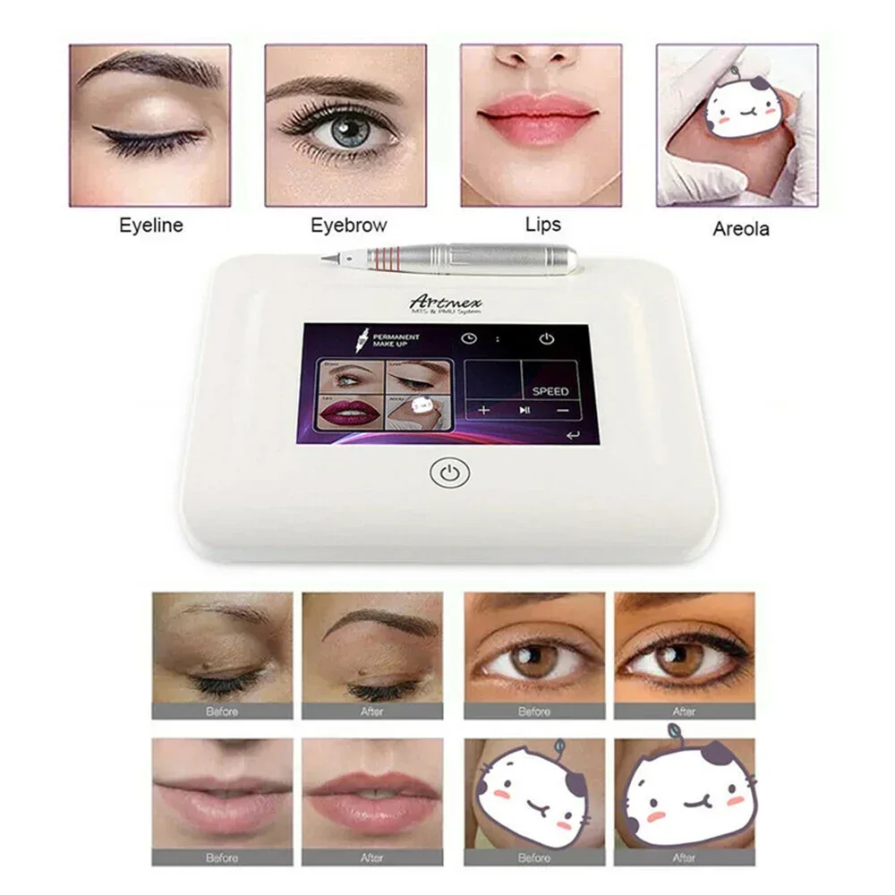 Artmex V11 Pro Tattoo Machine Digital Eyebrow Lip Tattoo Instrument Permanent Makeup Micro-needle Therapy Device MTS PMU System