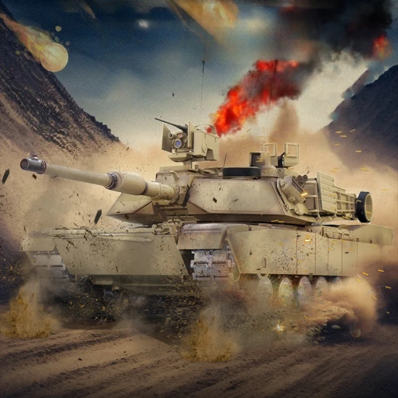 

M1A2 SEP V2 1:16RC Tank Model 2.4 Multifunctional Remote Control Simulation Armored Vehicle Collectible Toy Car Model