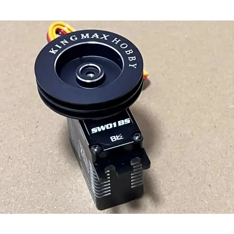 Kingmax Aluminum Shell Waterproof Servo 77g 28kg.Cm Digital Steel Gears Sail Winch Servos SW01BS for Sailboat 1T-8T Multi Coil
