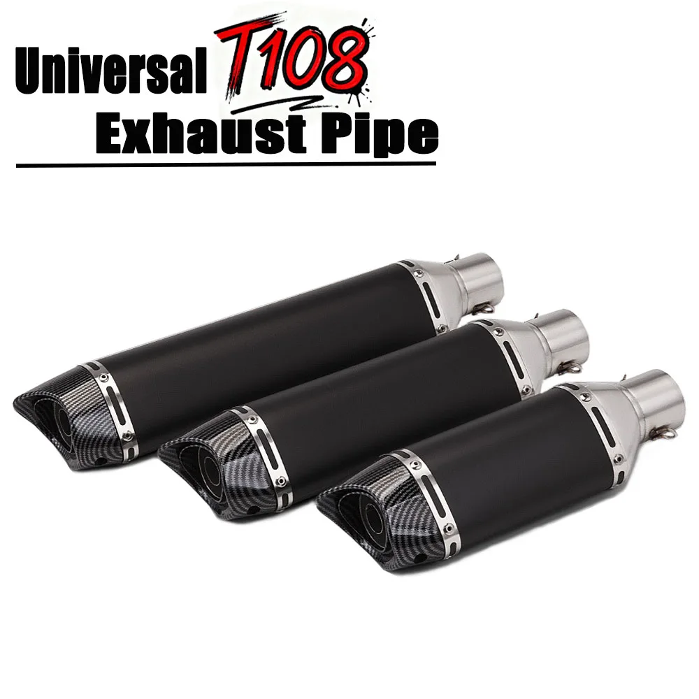 Moto 51mm Universal Modification T108 Exhaust Pipe Suitable for CBR650 QJMOTOR SRK 921 RR Benelli Tornado 302 Zontes 703RR