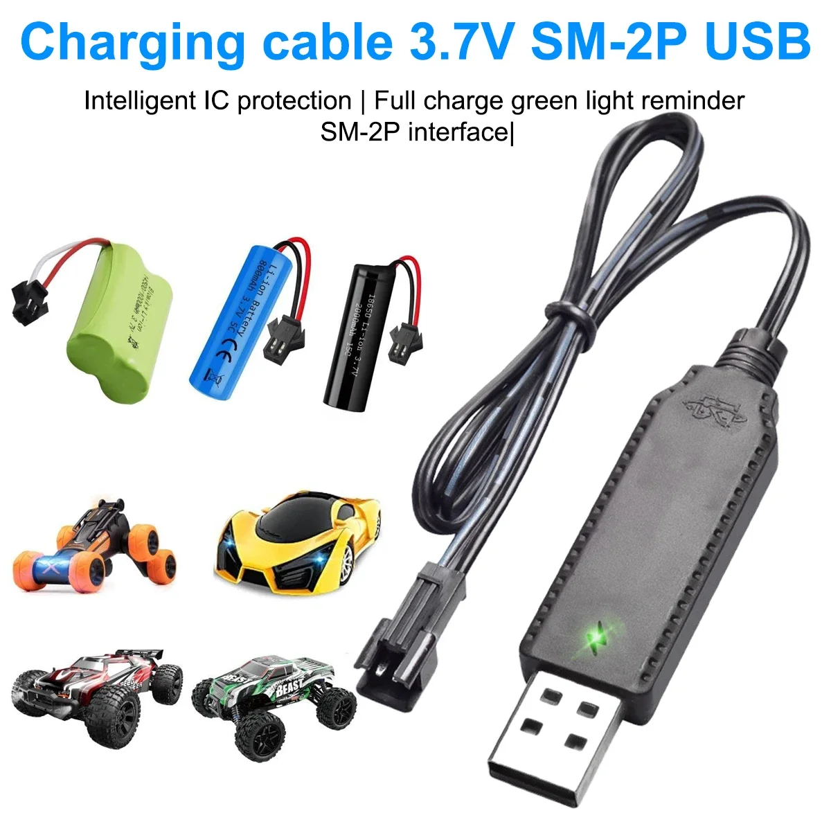 1/3/5 Stück USB-Ladegerät für 3,7V Lithium-Akkus MX2.0 PH2.0 XH2.54 SM-2P/4P Forward RC Auto Flugzeug Ersatzteile RC Quadcopter Spielzeug – Detail 6