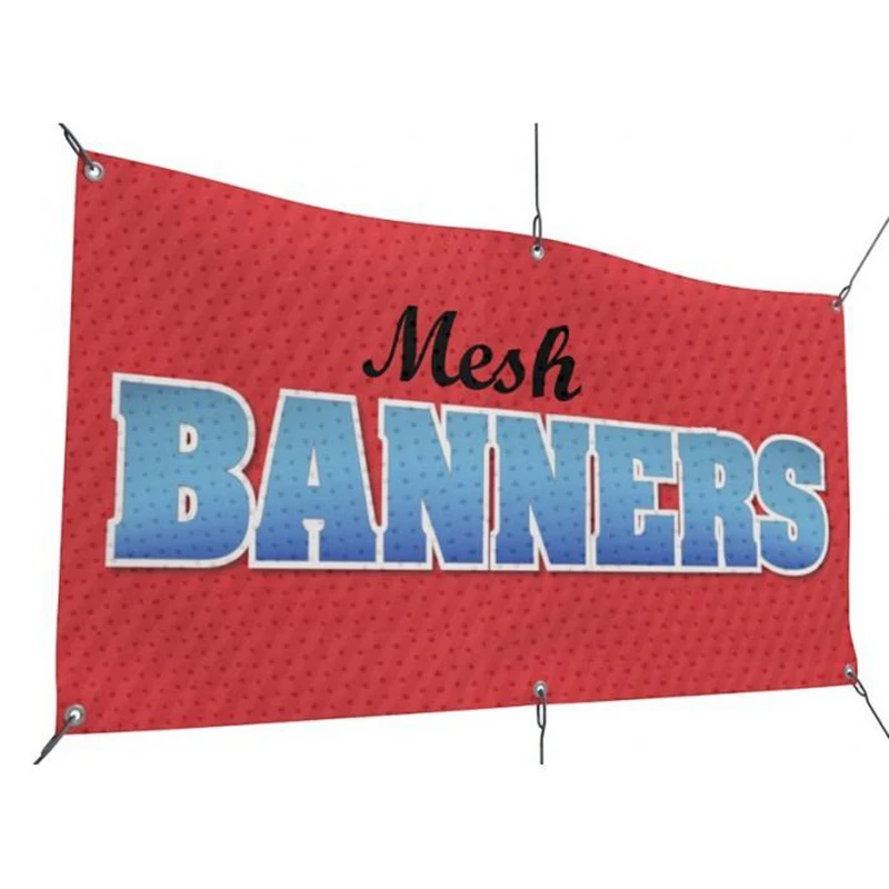 Any Custom Size Mesh Banners Outdoor Scrim mesh Pvc Vinyl Custom Printed Fence Scrim Banners