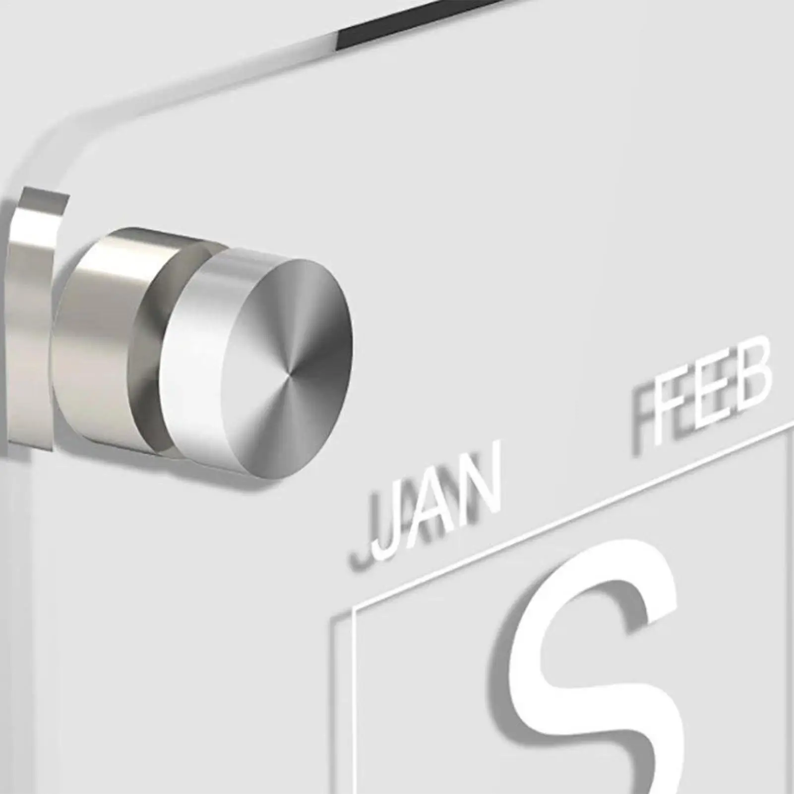 투명 냉장고 캘린더 아크릴 캘린더 벽걸이 플래너 건식 지우기 가능 월간 플래너 화이트보드 (냉장고/주방용 마커 6개 포함)