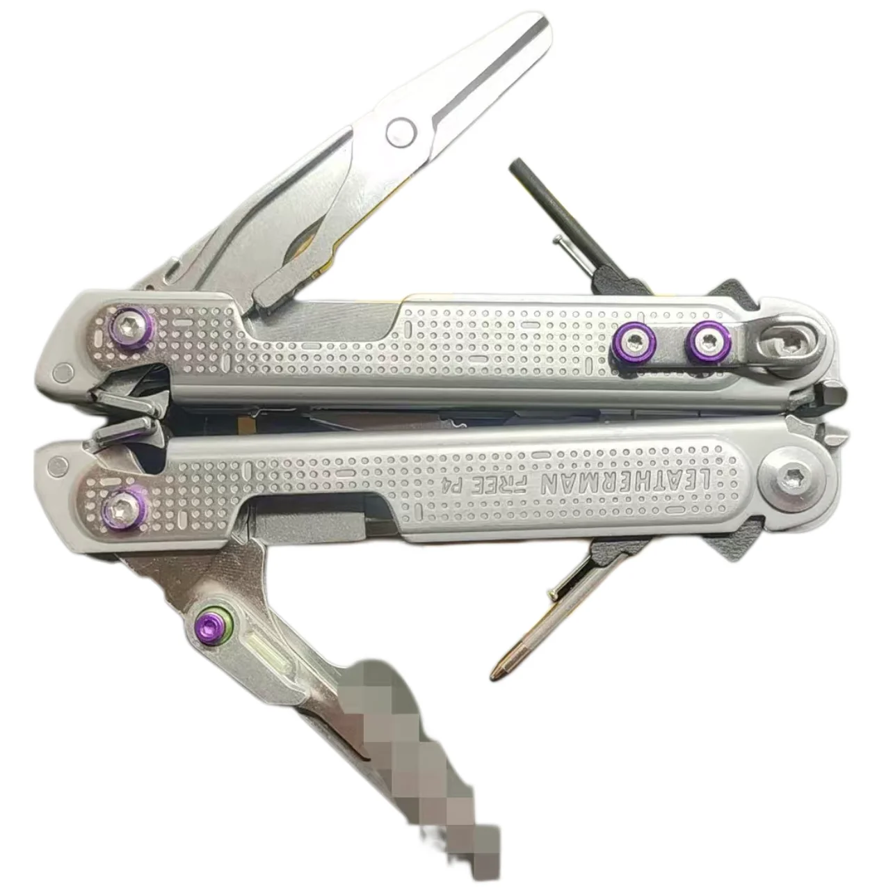 Ballpoint pen, flint, tweezers, toothpick and thimble upgrade accessories compatible with Leatherman P4 ARC