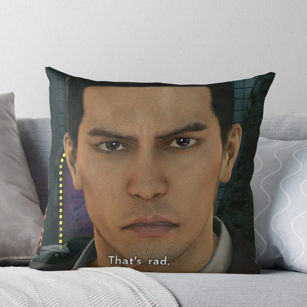 

Yakuza Kiryu That's rad Throw Pillow christmas cushions covers bed pillows autumn pillowcase