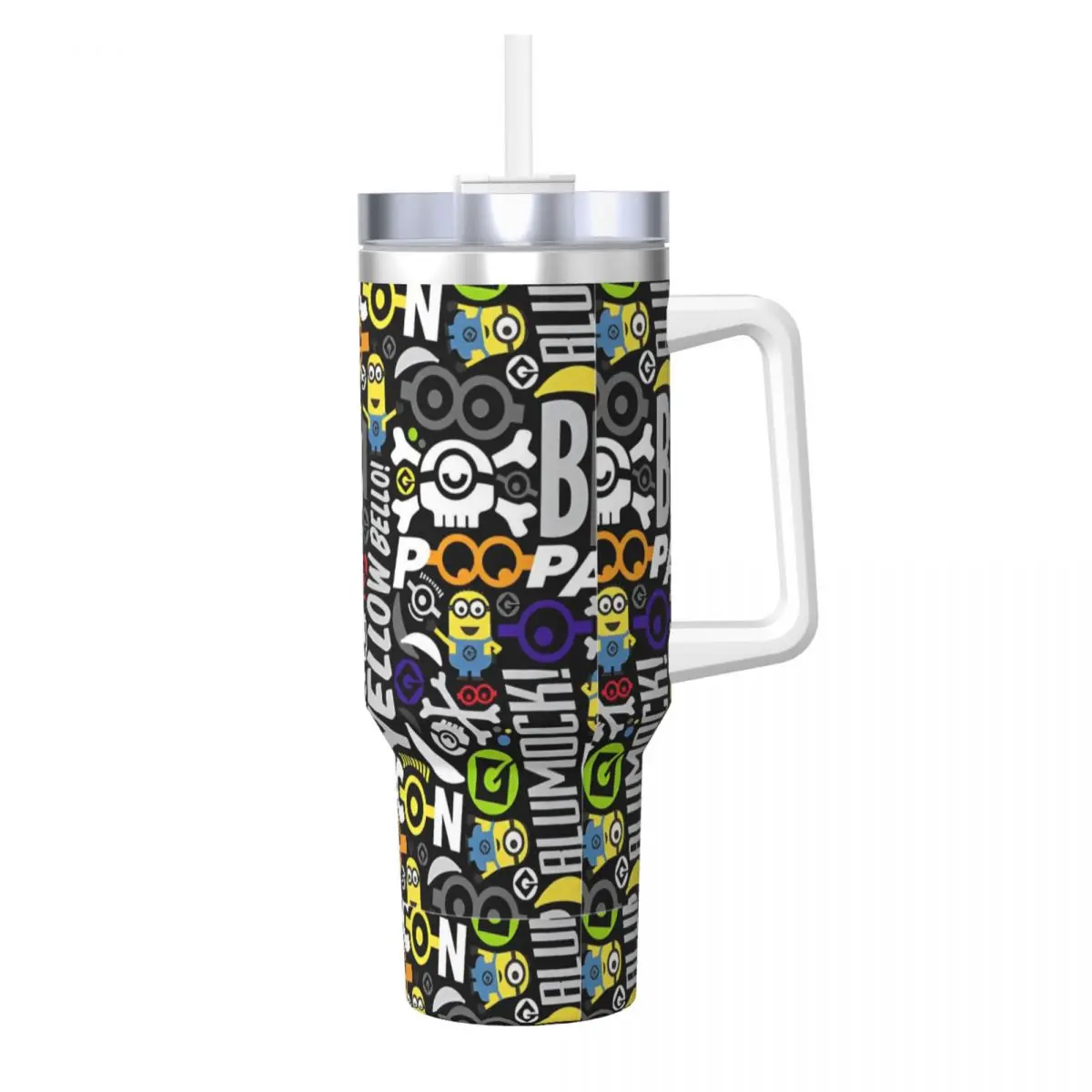 Stainless Steel Tumbler M- Minions Thermal Mug Insulated Hot Drinks Car Mugs Camping Custom DIY Water Bottle