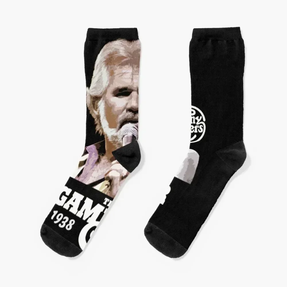 Kenny Rogers Tribute Socks men cotton high quality anti slip football Thermal man winter football Socks Men's Women's