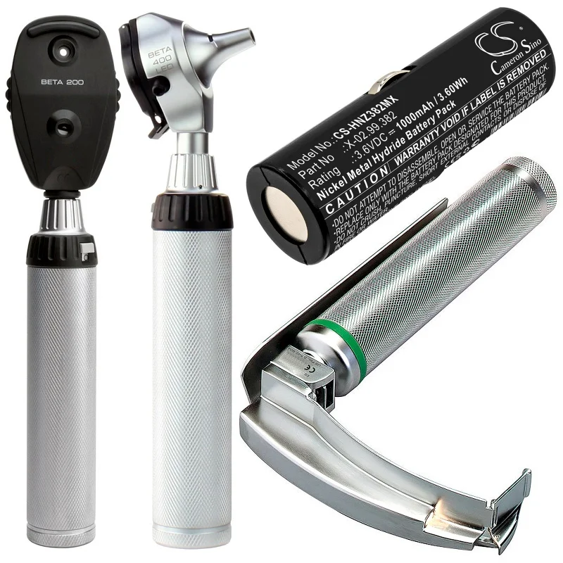 Cameronsino Heine Battery BATT/110904-A1, X-002.99.382, X-02.99.380, X-02.99.382 for Beta Handles, Ophthalmoscope Beta 200