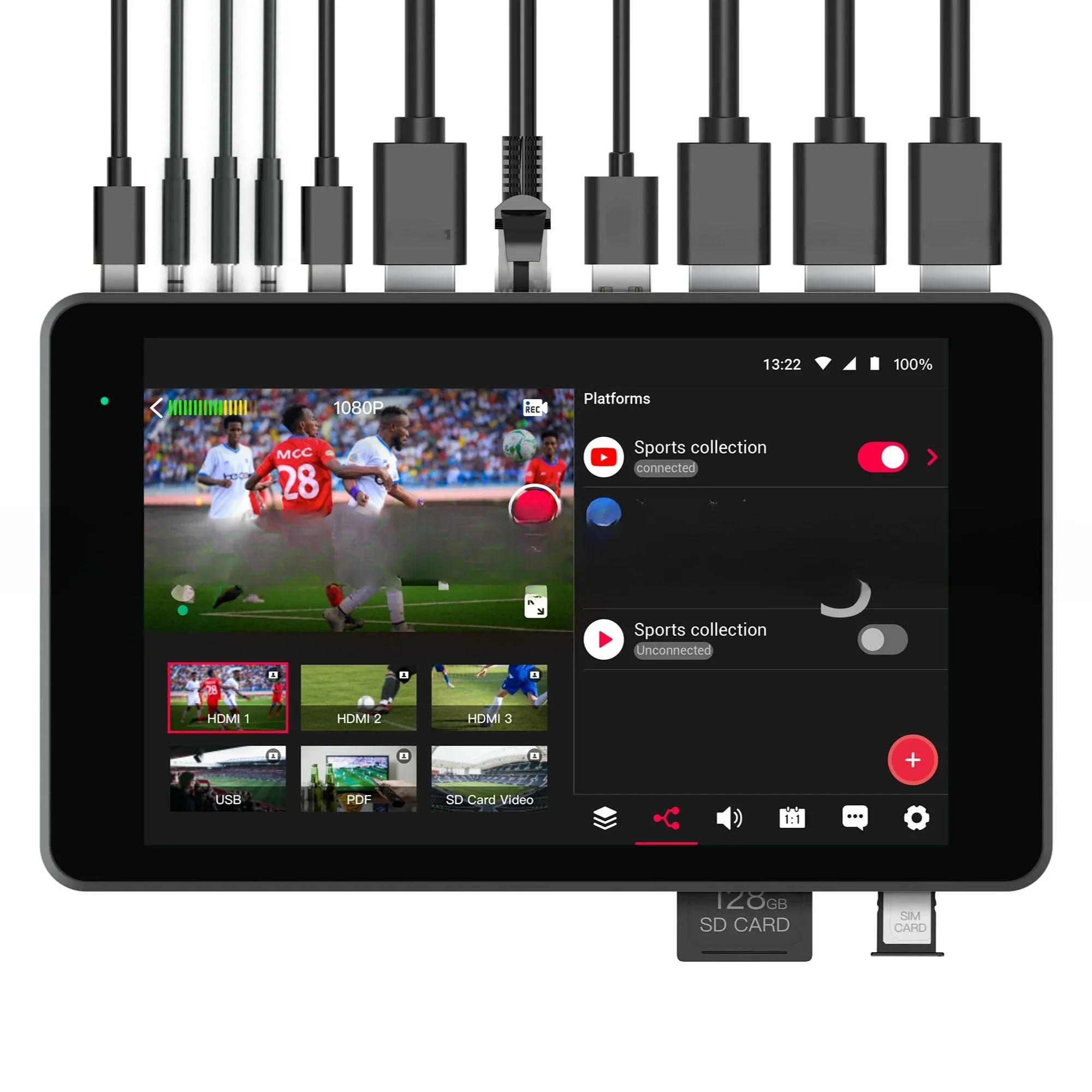 

FOR The Ultimate All-In-One Multi-Cam Live Streaming & Switching System