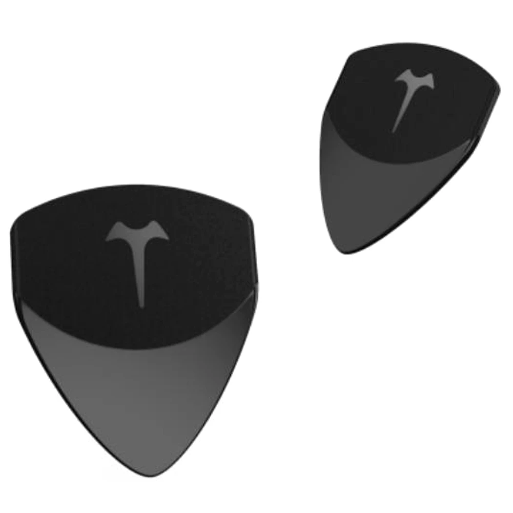 As palhetas de guitarra exclusivas TOM 2 em 1 são convenientes para puxar e deslizar harmoniosamente, espessura 0,38 mm e 0,8 mm