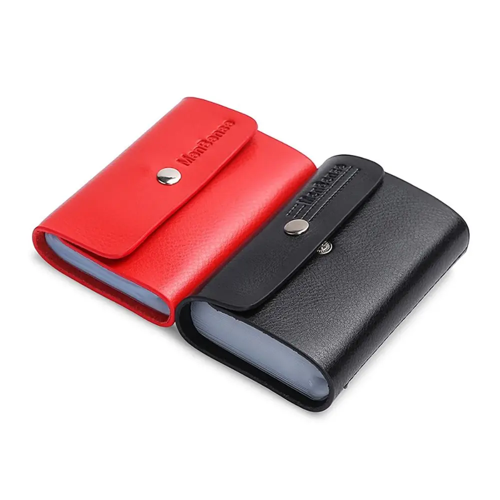 

Leather Simple 26 Slots Bits Wallet Pocket Cardholder Wallet Card Holder Bag Coin Purse ID Credit Card Holder Credit Card Cover