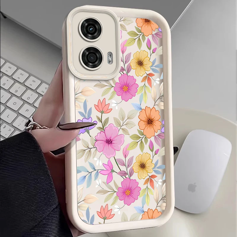 G24 Colorful Flower New Sky Eye Phone Case For Motorola Moto G24 G24Power G54Power G20 G30 G34 G53 G54 G84 E40 E32 G04 G22 Cover