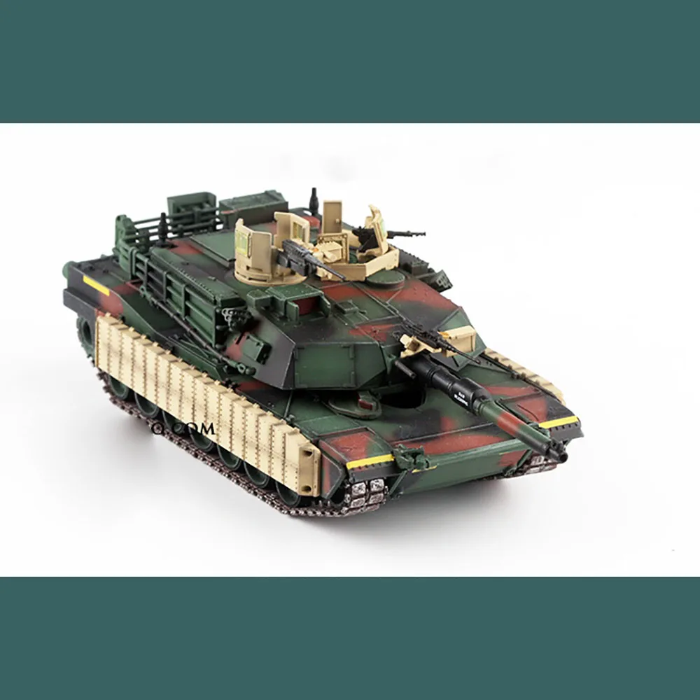 1/72 Scale US M1A1 TUSK M1 Main Battle Tank Abrams Mixed Color Model Simulation Finished Collection Gift