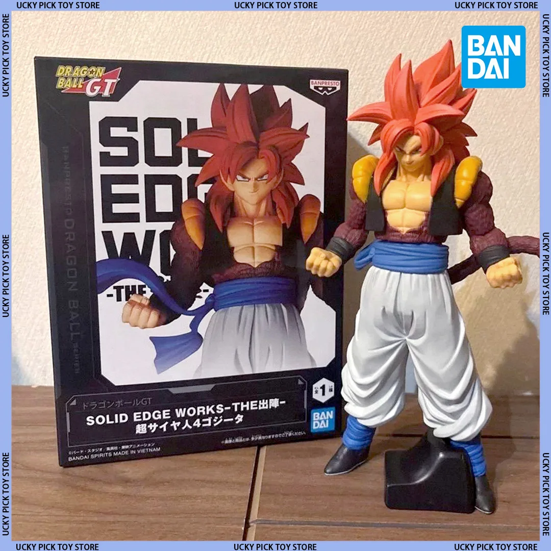 

Bandai Original Banpresto Anime Dragon Ball SOLID EDGE WORKS THE GT Super Gogeta PVC Action Figure Collectible Model Toy Gifts