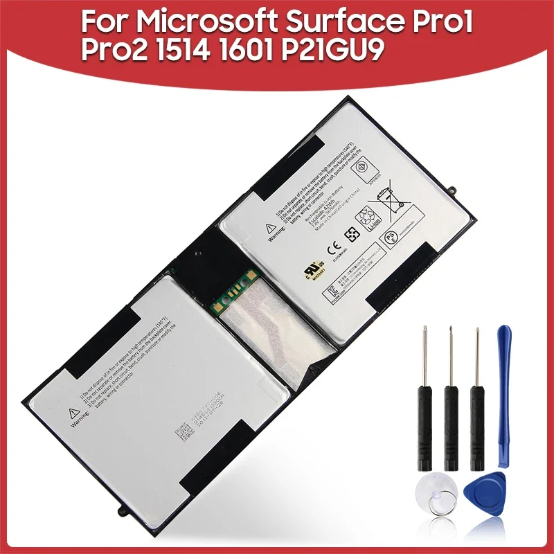 

Новый Сменный аккумулятор 5676 мАч для Microsoft Surface Pro 1 2 Pro2 1601 1514 P21GU9 Pro1, аккумуляторные батареи 42 Вт