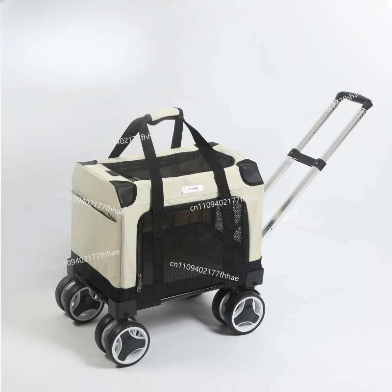 Pet Trolley Case, Large Cat Bag, Suitcase, Multiple Cats Going Out, Portable Handbag, Large Capacity,