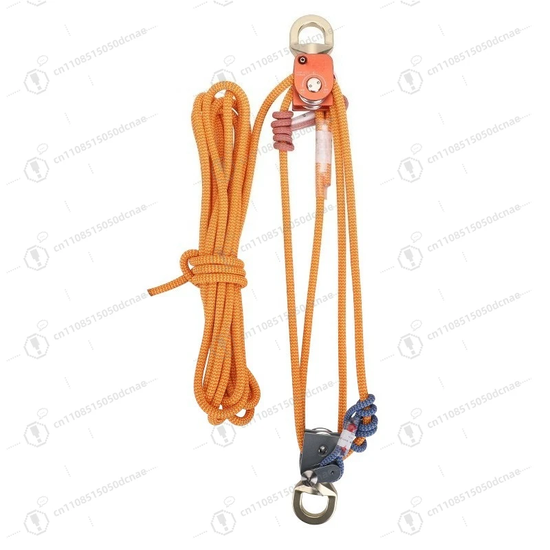 5:1 Z Drag Pulley System Rescue Hoist Block 4:1 Lifting Kit for Stretcher Outdoor Climbing hauling