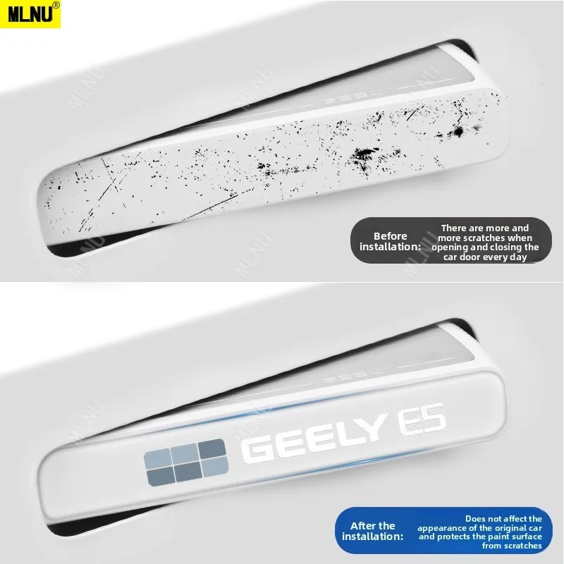 ملصق حماية لمقبض الباب لجيلي EX5/بروتون e.MAS 7 ملحقات السيارة 2025-مضاد للخدش، مقاوم للماء، لمسة مريحة، متينة