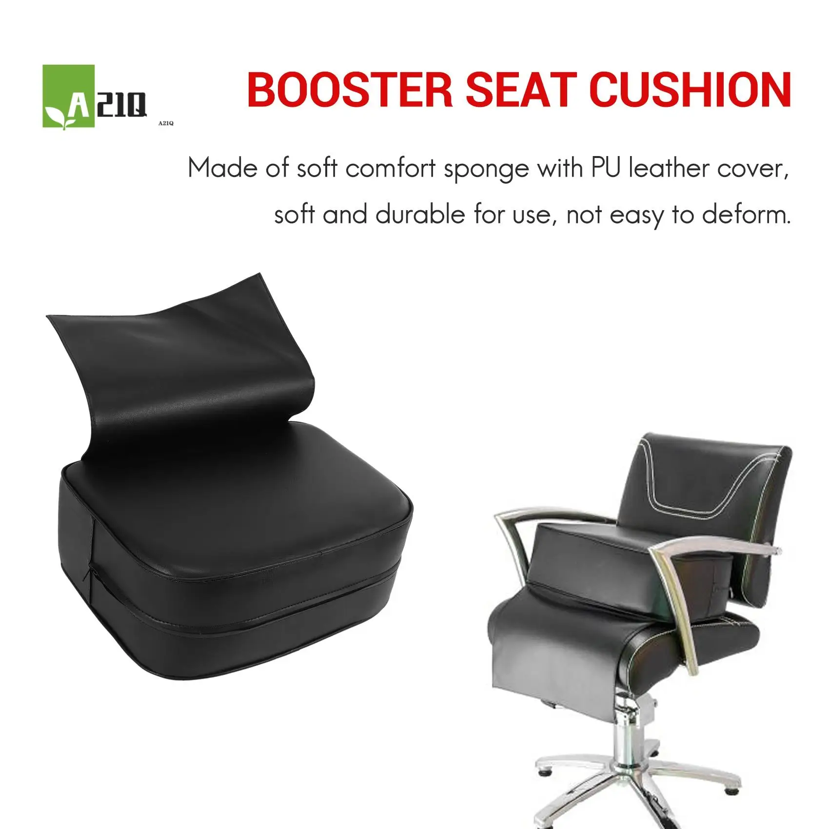 

A21Q -Adjustable Barber Chair Child Booster Seat Cushion Hair Salon Cutting Styling Manicure Shampoo Beauty Spa Equipment