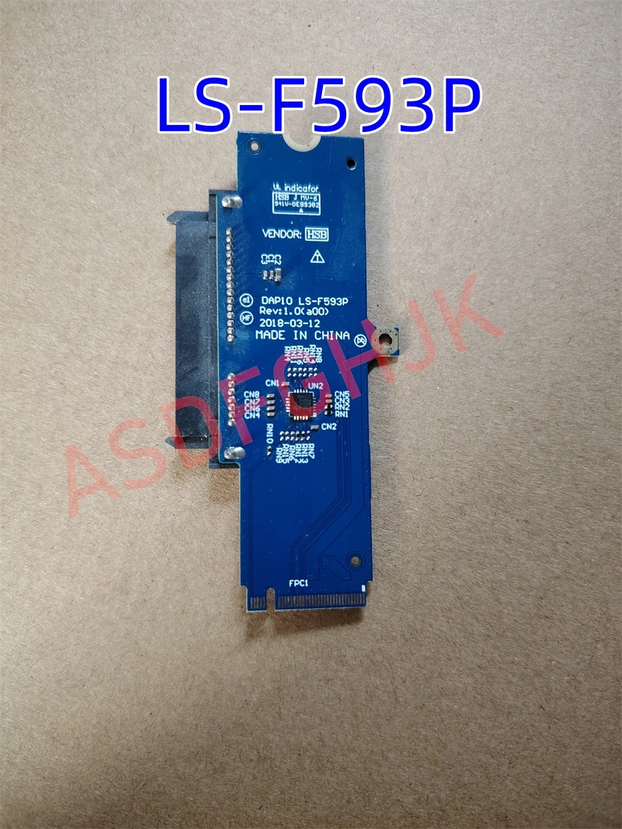 Original LS-F593P For DELL Precision 7530 7540 SATA HDD DRIVER Hard Disk Board 0PRW9D  TEST OK