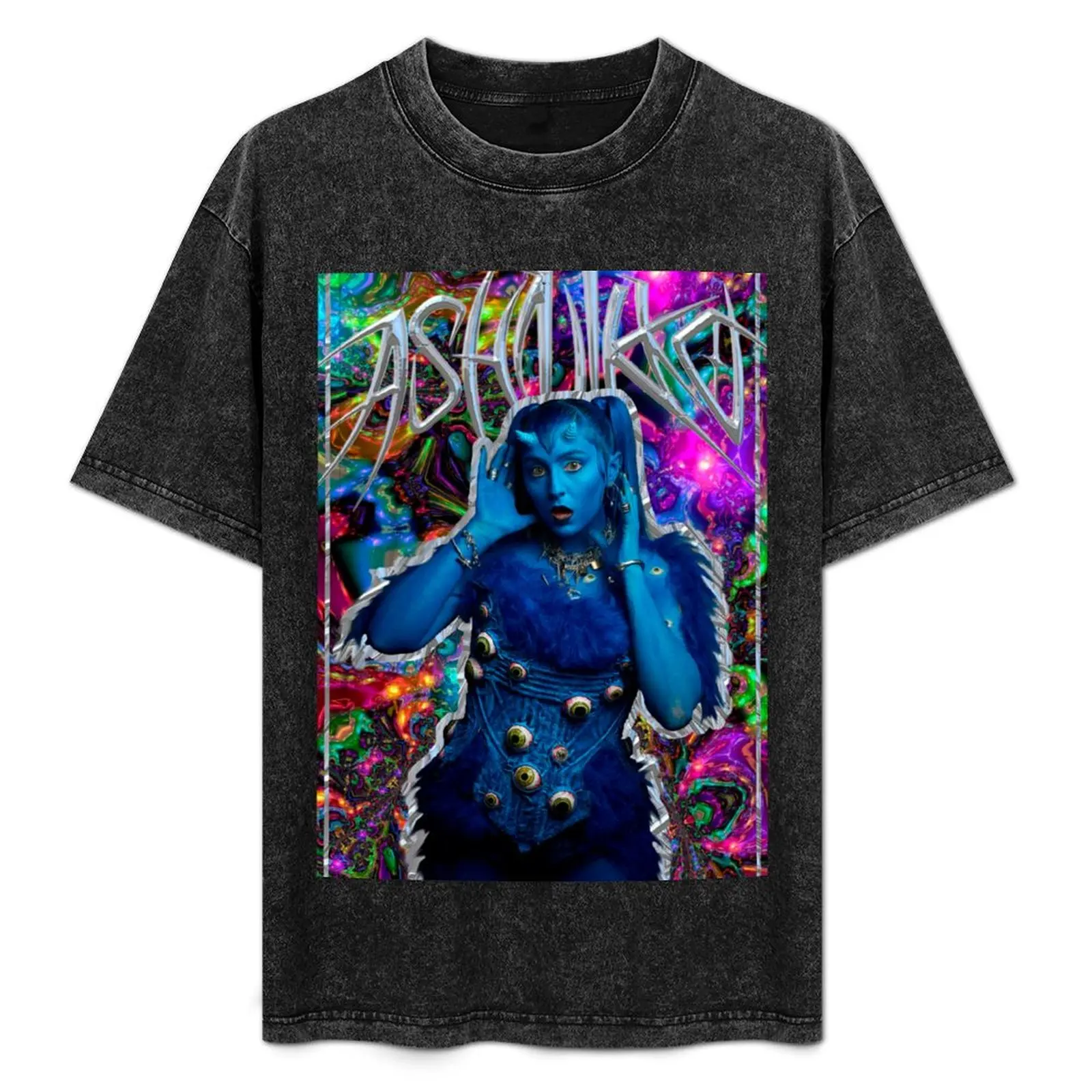 

Ashnikko blue devil T-Shirt oversized fashion shirts for a boy oversized t shirt men