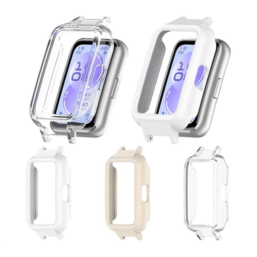 Using 12mm strap for Huawei Band 11 / 11NFC Cover Case Smart Watch Hard PC Hollow out half pack Frame