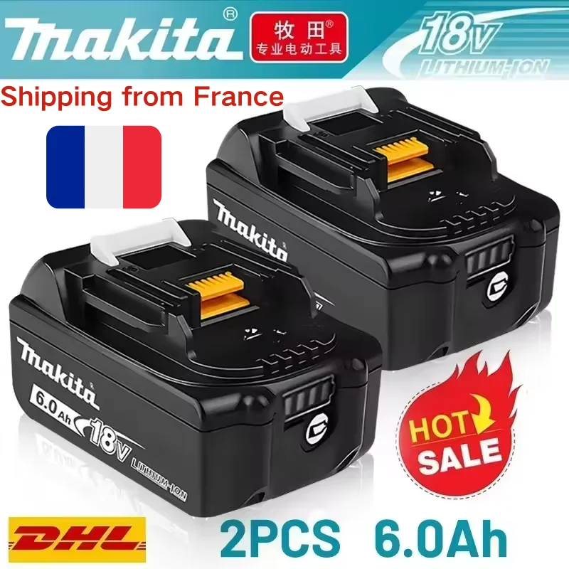 Neuer 100% Original Makita 18V 6,0Ah Wiederaufladbarer Akku für Makita 18V Bl1830 Bl1830B Bl1840 Bl1840B Bl1850 Bl1850B Elektrowerkzeuge