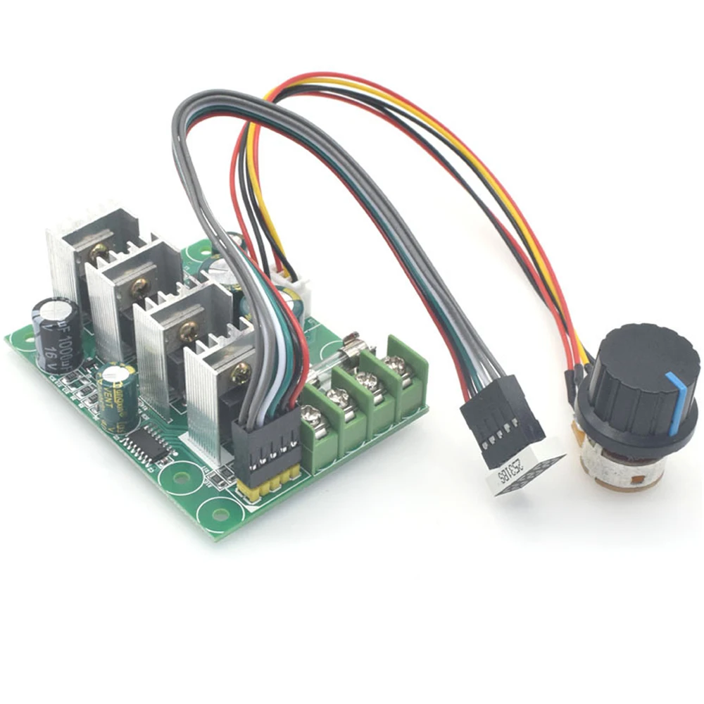 0~100% Motor Speed Adjustable Regulator Digital Motor Speed Control Board 15KHZ Governer DC 6-60V 30A DC Motor Speed Controller