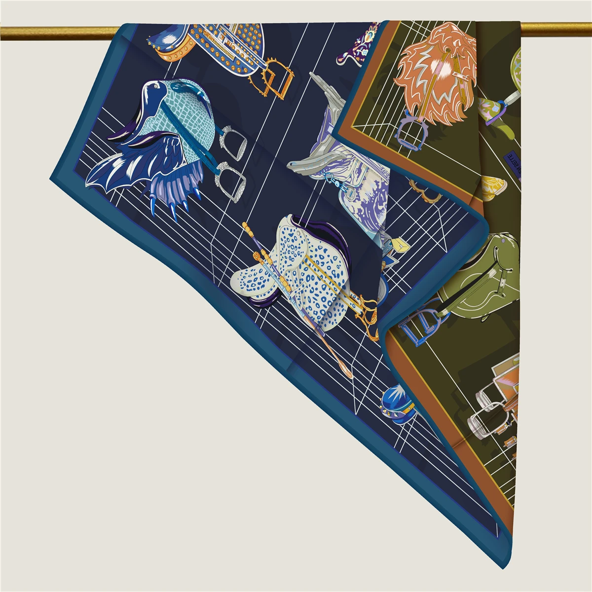 

Шелковый саржевый шарф 90 см, шарфы люксовых брендов, двусторонний принт, ручные скрученные шали, украшение для головы, волос, шеи, Рождественский подарок