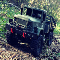 WPL B16 Six wheel Drive Climbing Military Truck 2.4G Full Scale Military Card RC Climbing Remote Control Car Toy Gift