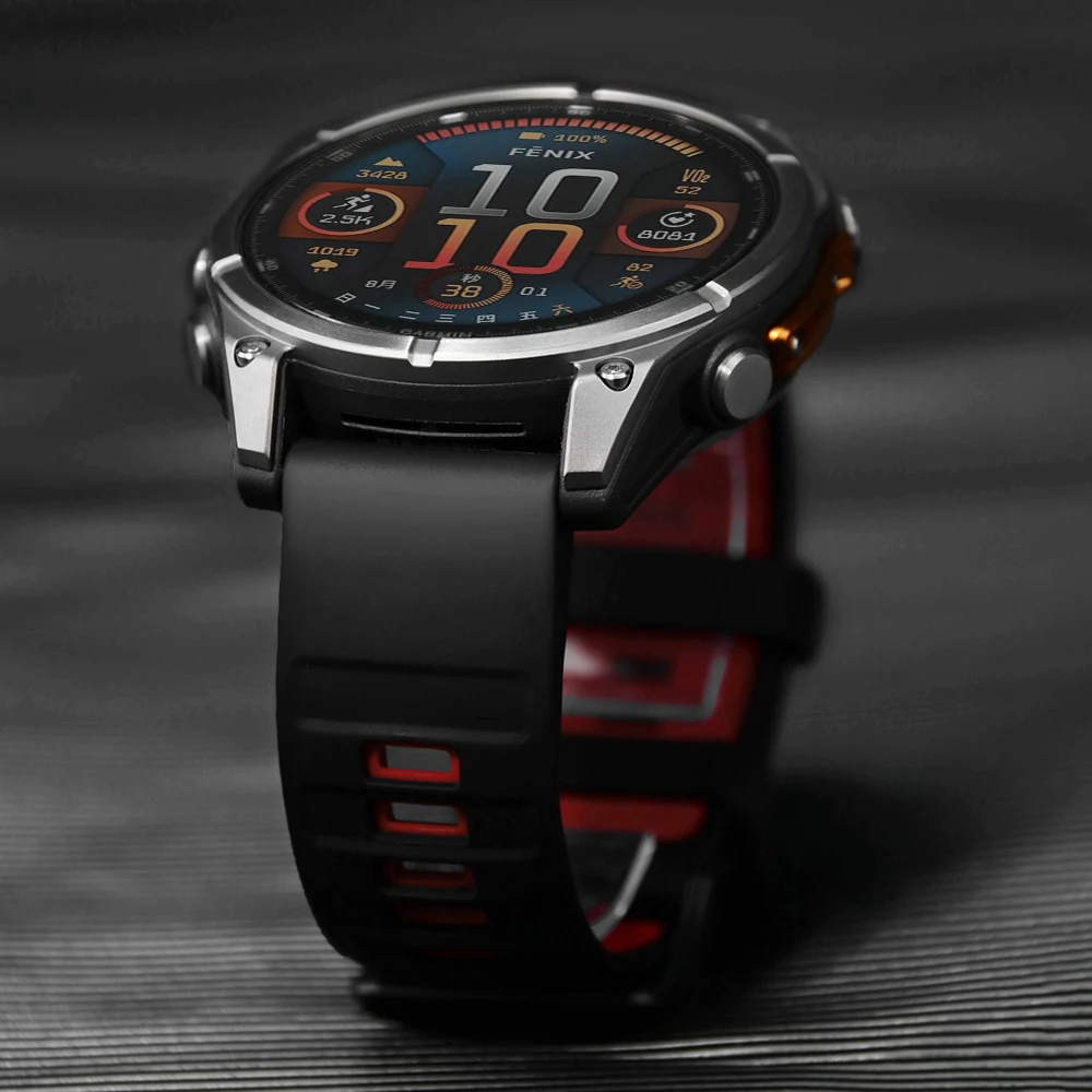 Für Garmin Fenix 8 47mm 51mm Sport Original Silikon Armband für Garmin Epix/Quatix7/Fenix 7X 6X 7S Pro/Descent Mk3 Soft Band