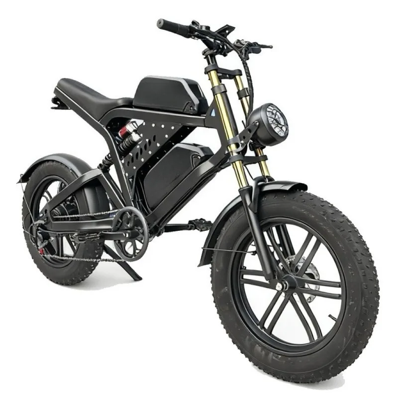Lithium Electric Off‑Road Racing Bike, Super73‑Style Aluminum Alloy Snow Bicycle, Variable Speed For Wilderness Travel