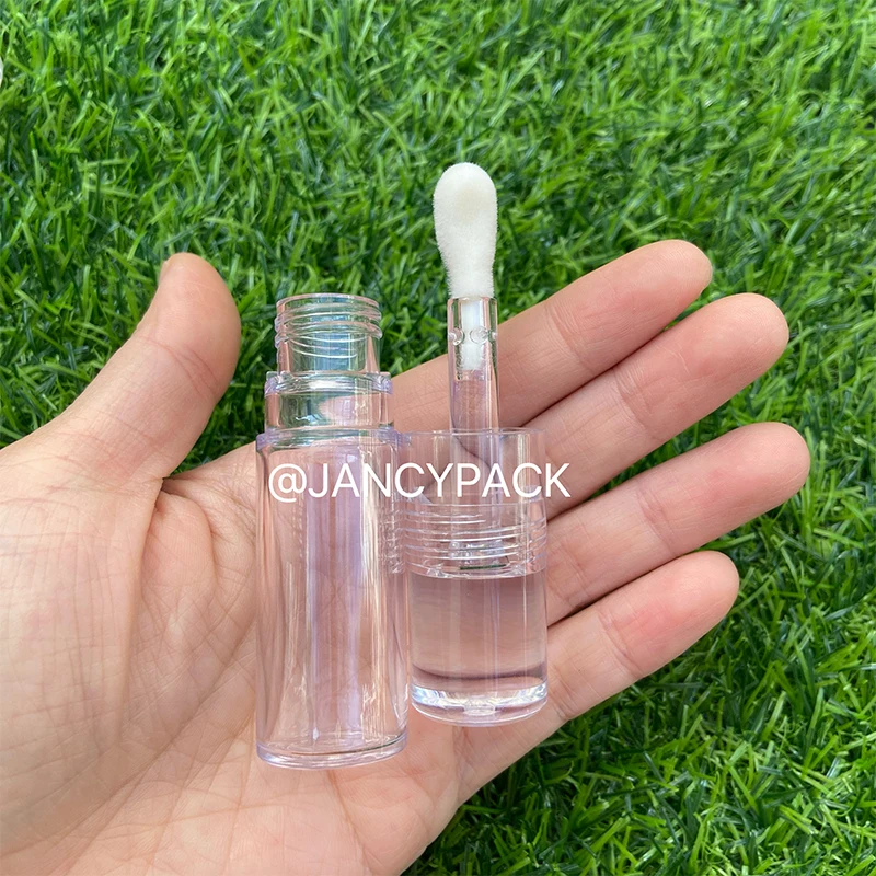 8.5ml full clear round Empty Lip Gloss Tube Clear Lip Balm Bottle Refillable Eyelash Growth Liquid Cosmetic Containers Lipstick