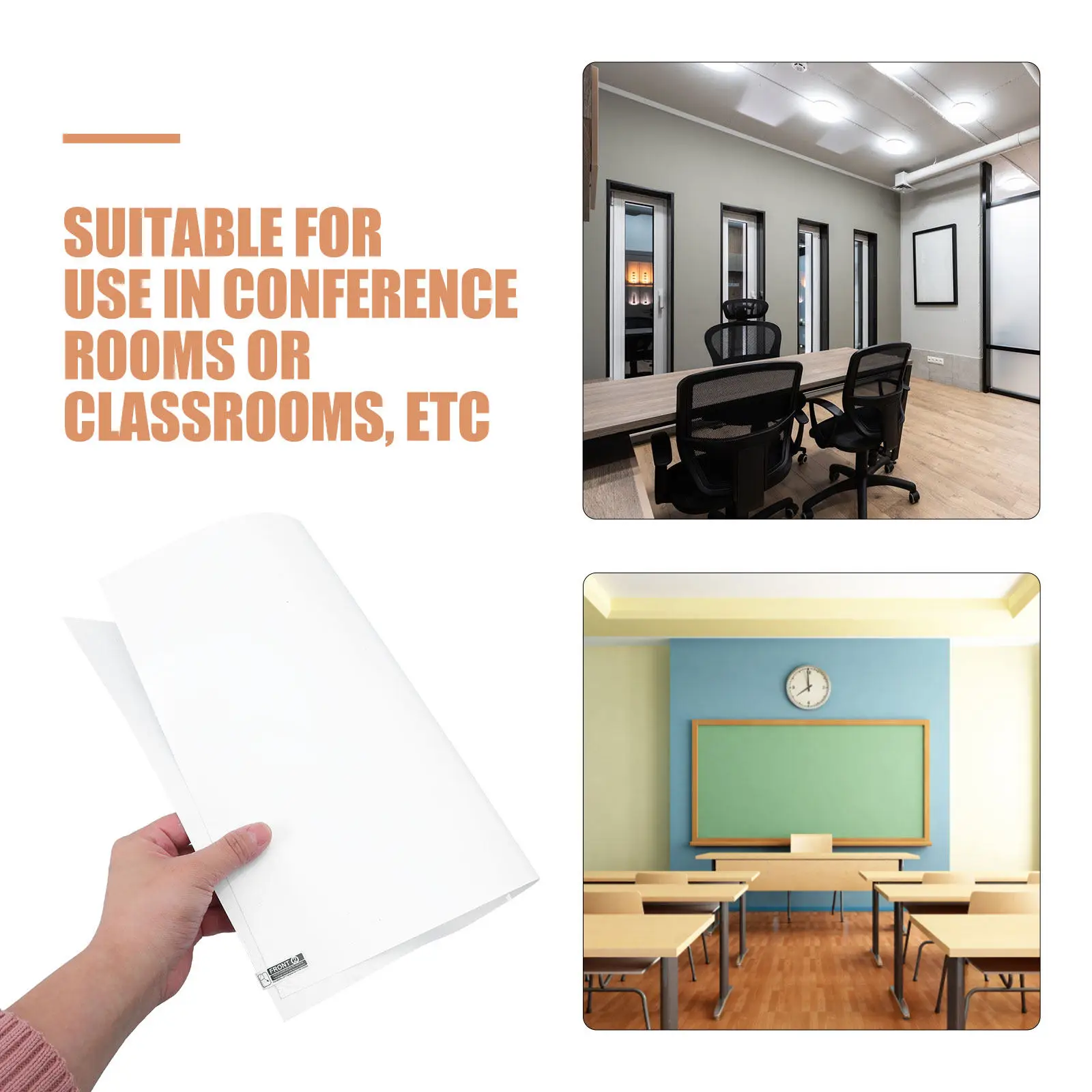 2 Stück trocken abwischbare Whiteboards für die Wand, selbstklebende Whiteboard-Aufkleber, abnehmbare, löschbare Schreibflächen