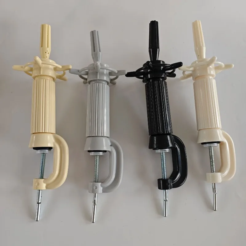 

（Big disount）Professional Mannequin Head Stand Adjustable Clamp Holde PlasticMaterial Hair Accessory Tools