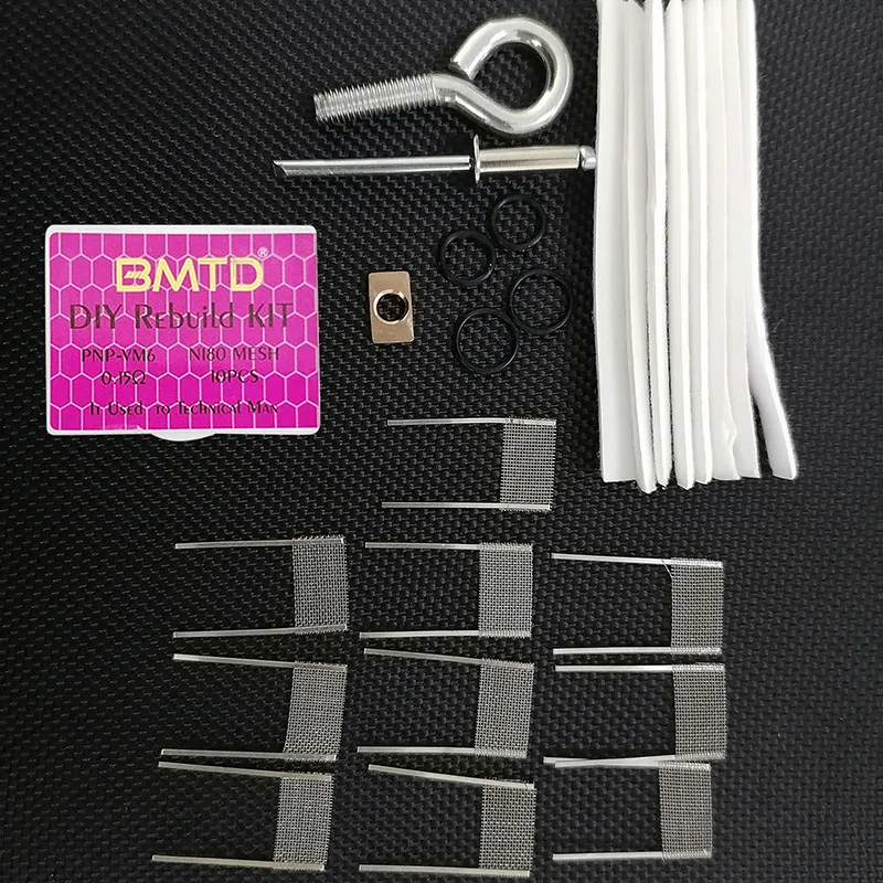 10pcs Mesh Coil for PNP-VM6 NI80 PNP-VM4 Mesh Coil 0.15Ω 0.6Ω Resistance DIY Rebuild Kit Replacement Evaporator Tool Kits