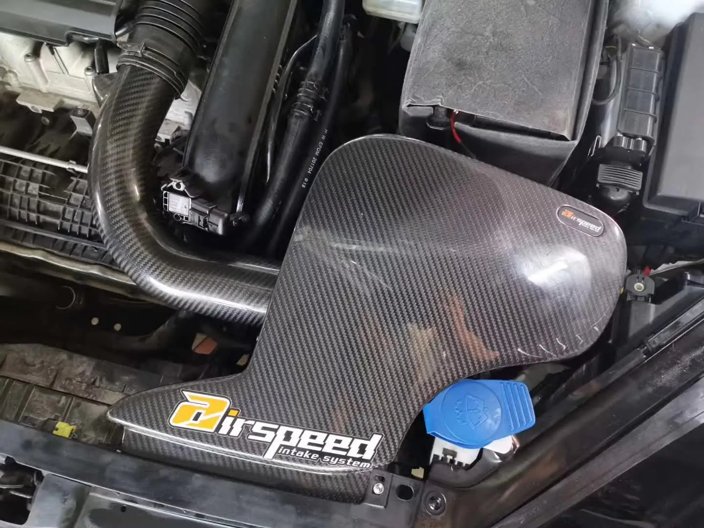 Dry Carbon Fiber 3K Twill Car Airspeed Cold Air Intake System Kits For AUDI A3 1.4T EA211