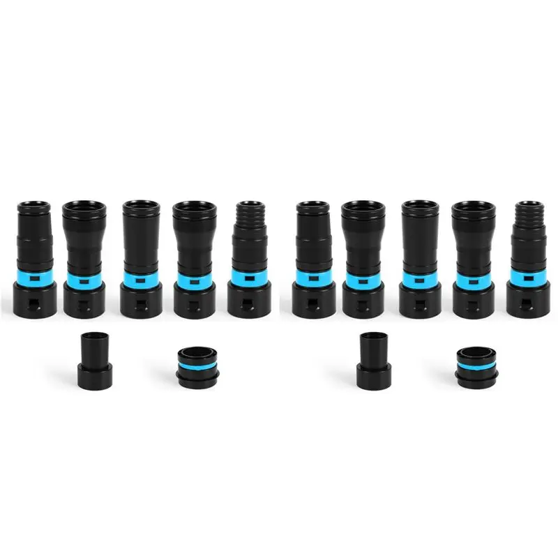 FLYY-2X Quick Click Erweiterter Adapter-Satz für Elektrowerkzeuge zur Staubabsaugung, für die meisten Holzbearbeitungs-Elektrowerkzeuge, Schleifmaschinen und Werkstattstaubsauger – Detail 1