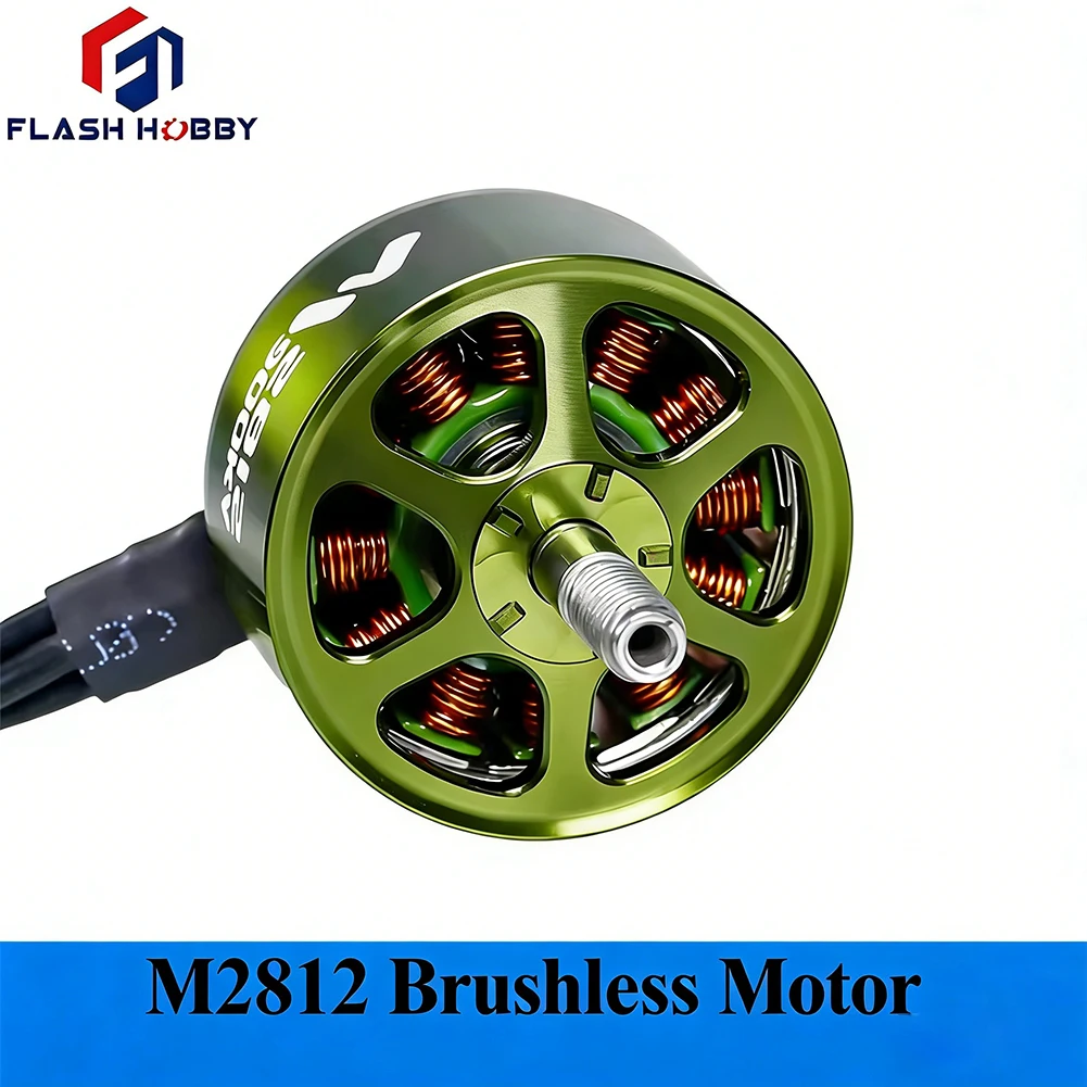 4Pcs FLASHHOBBY Mars M2812 Brushless Motor 900KV 3-6S LiPo for FPV Freestyle Long Range DIY Parts - image 1 of 6