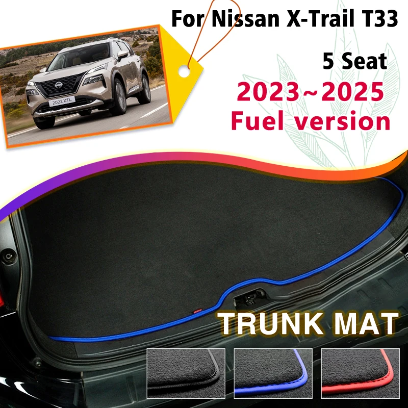 

Car Rear Trunk Mats For Nissan X-Trail Rogue T33 2023 2024 2025 Fuel Version Anti-dirty Pads Boot Cargo Carpets Auto Accessories