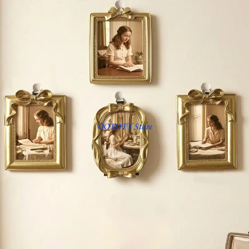 367A Victorians Antique Photo Frame Mini Gold Picture Frame Tiny Baroques Ornate Frame
