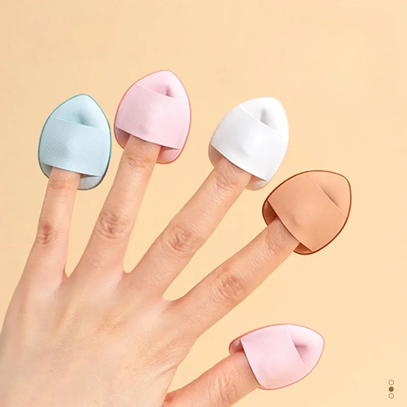 Nieuwe Mini Size Professionele Cosmetische Kussen Puff Concealer Foundation Detail Puff Vinger Puff Set Make-Up Spons Schoonheid Tool